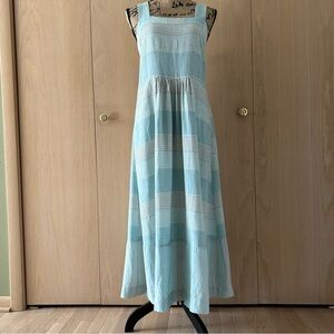 Patagonia Garden Island Hemp Blend Sleeveless Adjustable Maxi Summer Dress Sz M